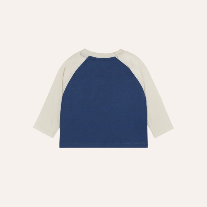 Smiling Face Baby Tshirt - Blue - The Campamento