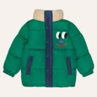 Smiling Face Puffer Jacket - Green - The Campamento