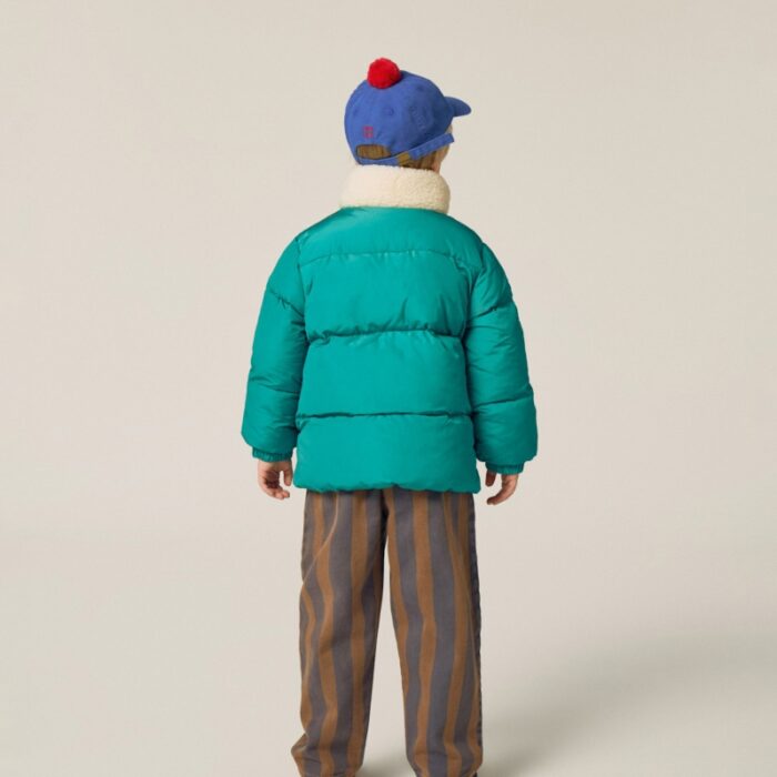 Smiling Face Puffer Jacket - Green - The Campamento