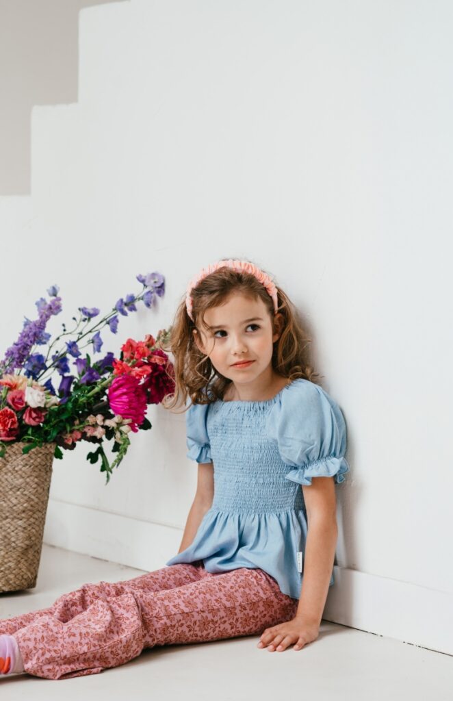 Smock Top - Jeans Blue - Petit Blush