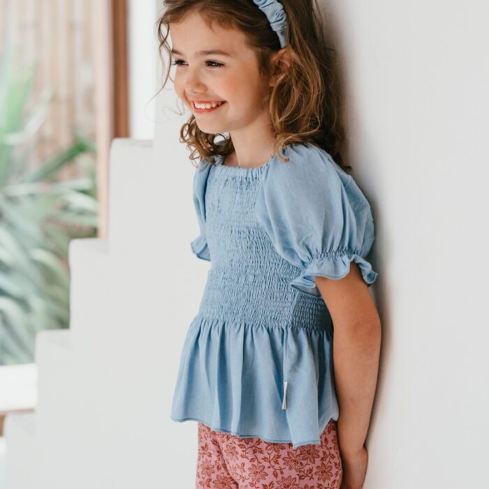 Smock Top - Jeans Blue - Petit Blush Smock Top - Jeans Blue - Petit Blush