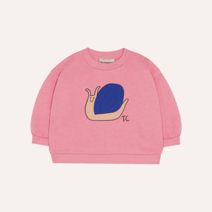Snail Baby Sweatshirt - Pink - The Campamento Snail Baby Sweatshirt - Pink - The Campamento