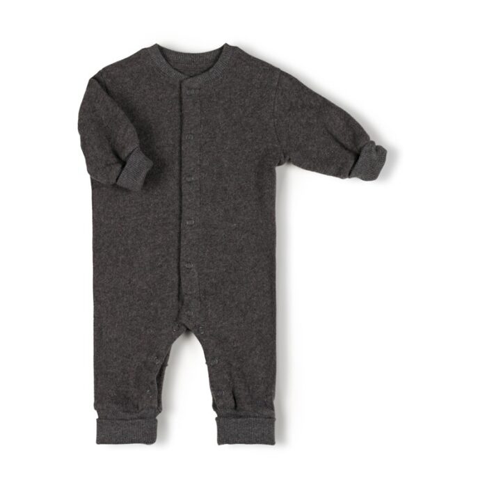 Snap Onesie - Antracite - Nixnut Snap Onesie - Antracite - Nixnut