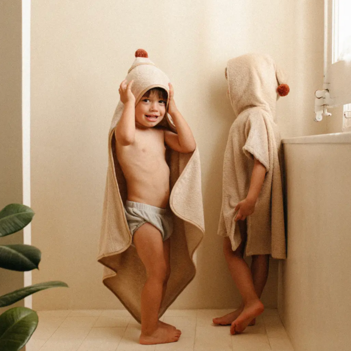 So Cute Poncho - Latte - Nobodinoz