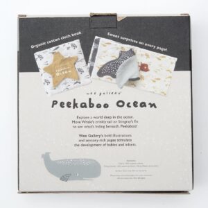 Soft Book Peekaboo - Ocean - Wee Gallery Soft Book Peekaboo - Ocean - Wee Gallery