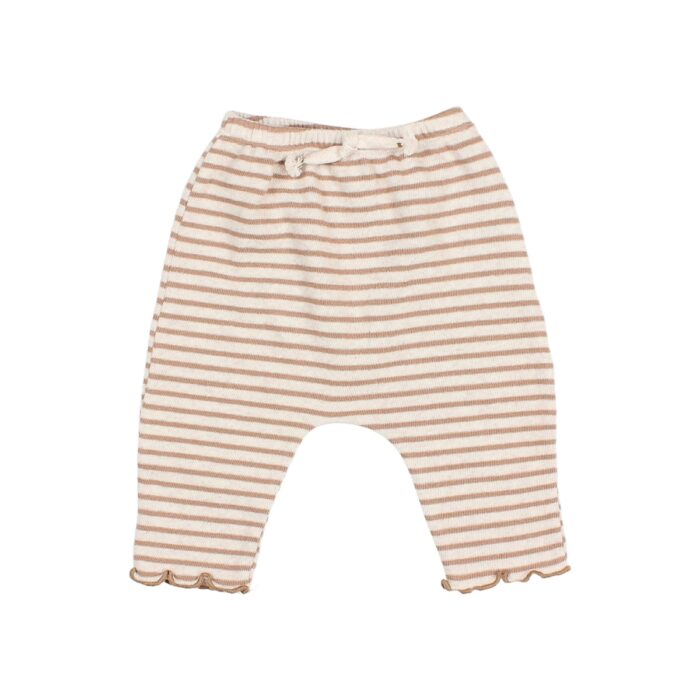 Soft Jersey Stripes Pants - Ivory - Buho Soft Jersey Stripes Pants - Ivory - Buho