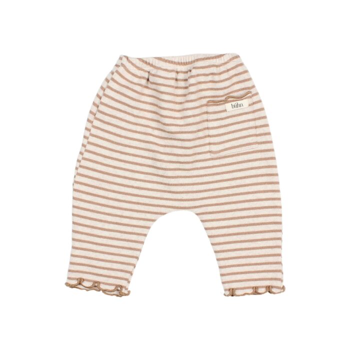 Soft Jersey Stripes Pants - Ivory - Buho Soft Jersey Stripes Pants - Ivory - Buho