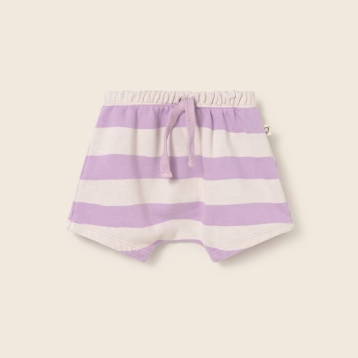 Soft Shorts - Lavender Stripes - My Little Cozmo Soft Shorts - Lavender Stripes - My Little Cozmo