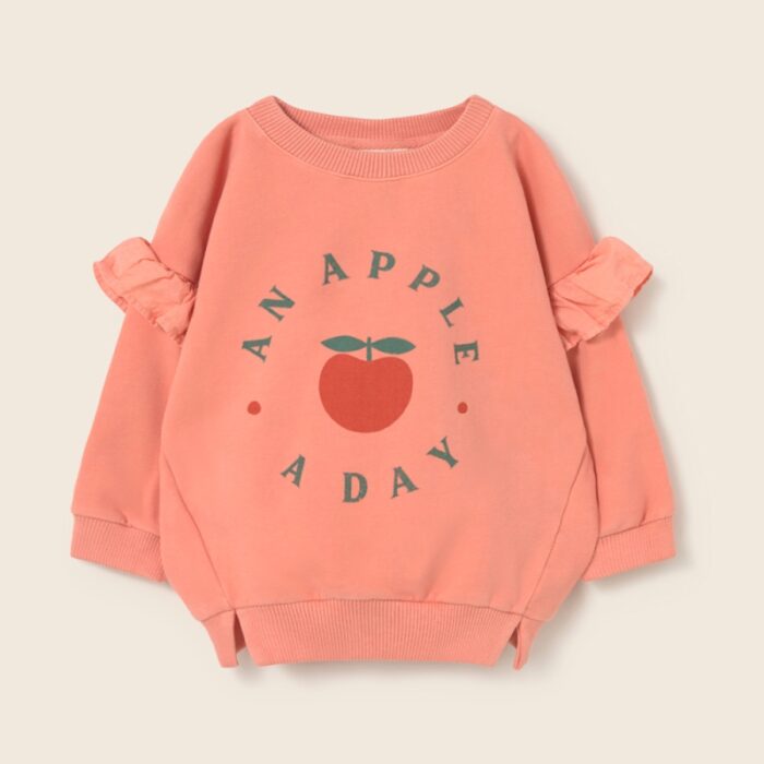 Soft Sweatshirt Liana - Apple Rose - My Little Cozmo Soft Sweatshirt Liana - Apple Rose - My Little Cozmo