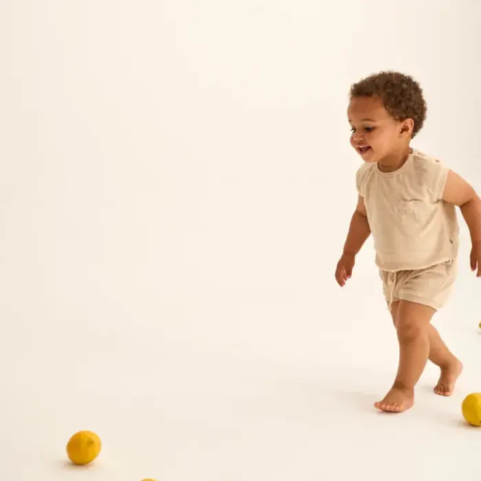 Soft Terry Shorts Rowan - Beige - My Little Cozmo Soft Terry Shorts Rowan - Beige - My Little Cozmo