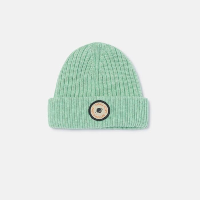 Soft Tricot Baby Beanie - Green - My Little Cozmo
