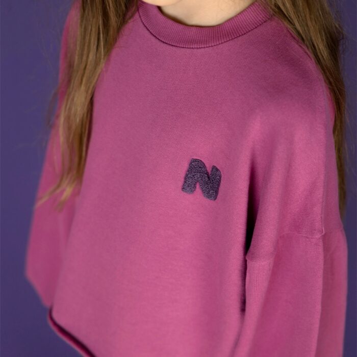 Split sweater - Plum - Nixnut Split sweater - Plum - Nixnut