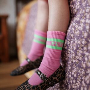 Sport Socks - Lemonade/Neon Green - Petit Blush Sport Socks - Lemonade/Neon Green - Petit Blush