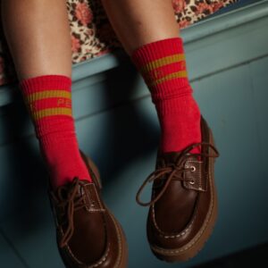 Sport Socks - Raspberry/Moss − Petit Blush Sport Socks - Raspberry/Moss − Petit Blush