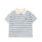 Spotty Short Sleeve Polo - Stripe Ciel - Konges Slojd
