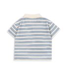 Spotty Short Sleeve Polo - Stripe Ciel - Konges Slojd