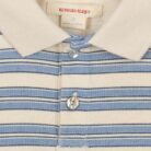 Spotty Short Sleeve Polo - Stripe Ciel - Konges Slojd