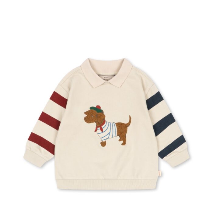 Spotty Sweat Shirt - Brown Rice - Konges Slojd Spotty Sweat Shirt - Brown Rice - Konges Slojd