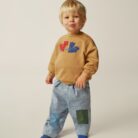 Squirrels Baby Sweatshirt - Camel - The Campamento
