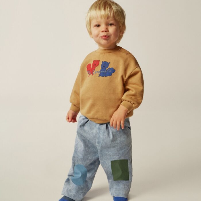 Squirrels Baby Sweatshirt - Camel - The Campamento