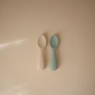 Starter Baby Spoon - Cambridge Blue/Shifting Sand - Mushie