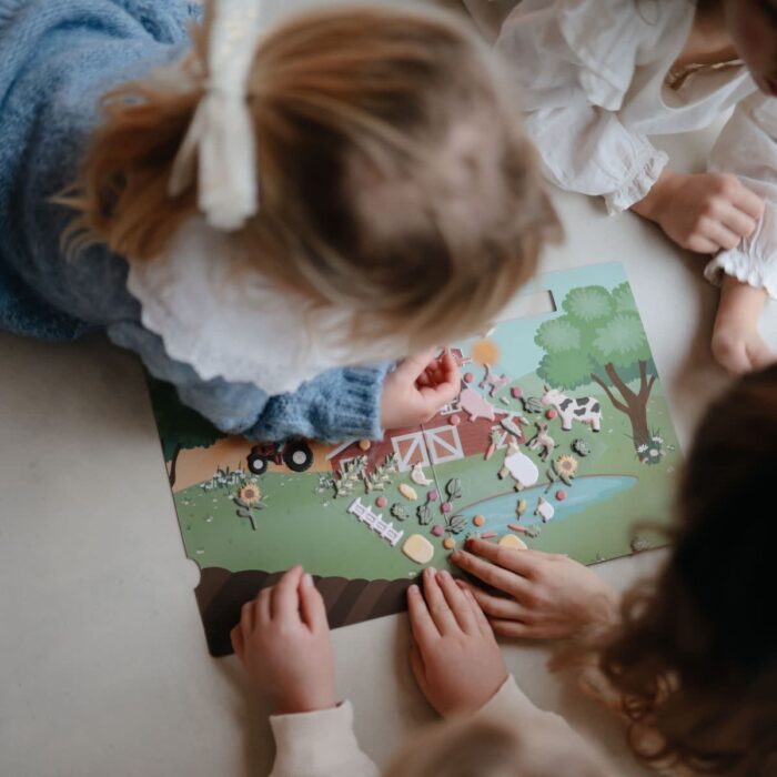 Sticker Book Farm - Reusable - Mushie