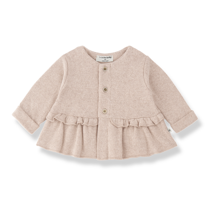Strasbourg Girly Cardigan - Nude - 1+ In The Family Strasbourg Girly Cardigan - Nude - 1+ In The Family
