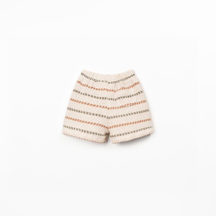 Striped Jersey Shorts - Terra/Green - Play Up Striped Jersey Shorts - Terra/Green - Play Up