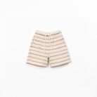 Striped Jersey Shorts - Terra/Green - Play Up Junior