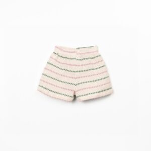 Striped Jersey Shorts Girl - Dusty Rose/Green - Play Up Junior