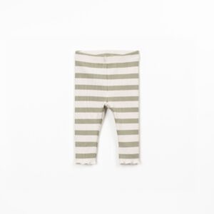 Striped Rib Legging - Sage - Play Up