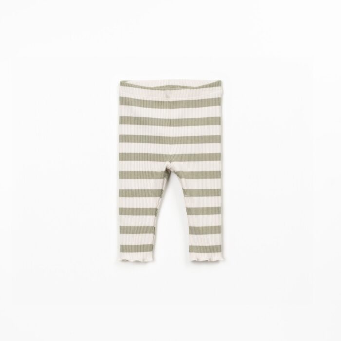 Striped Rib Legging - Sage - Play Up