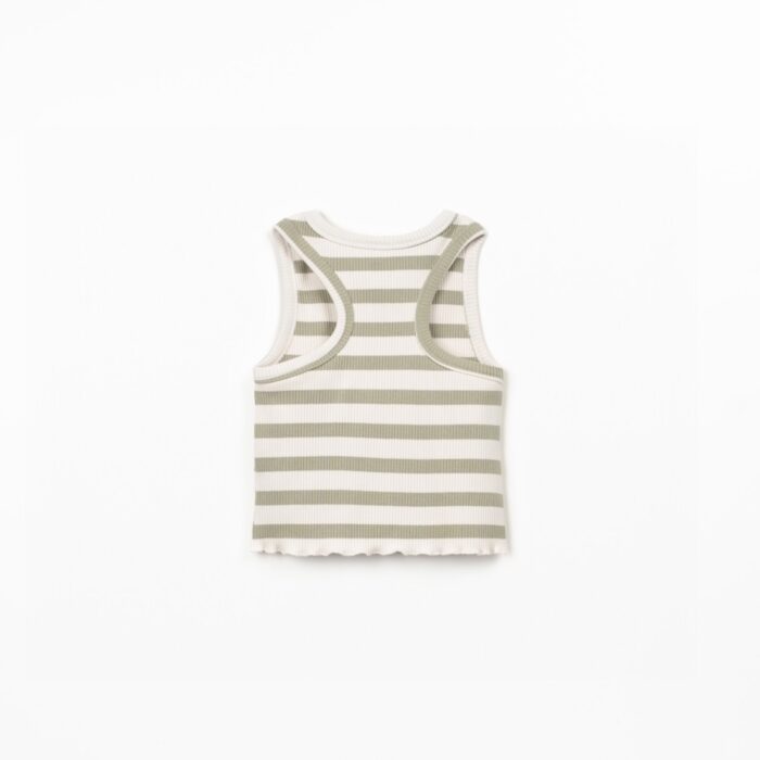 Striped Rib Top - Sage - Play Up Junior Striped Rib Top - Sage - Play Up Junior