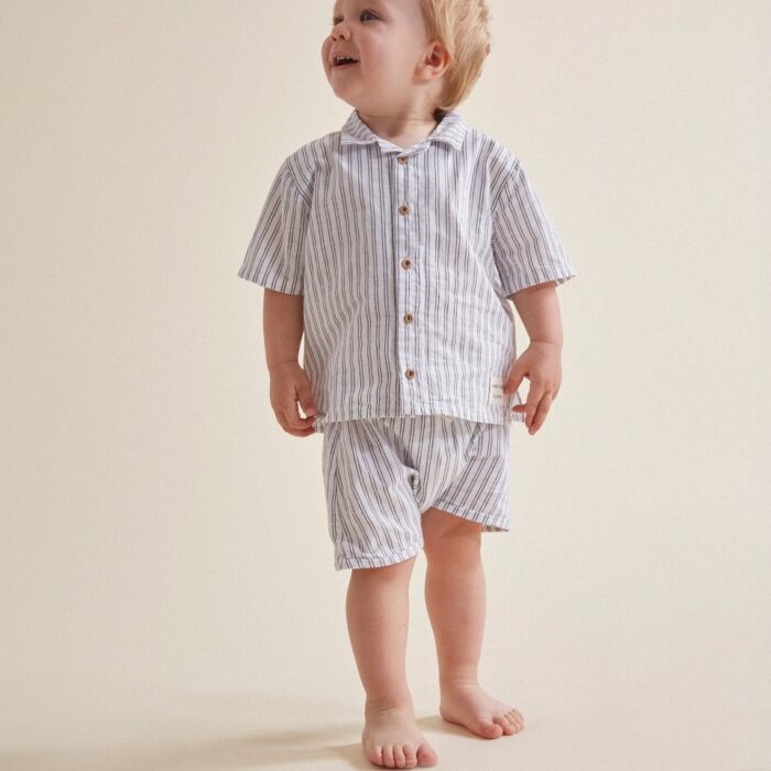 Stripes Shirt - White - Buho Stripes Shirt - White - Buho