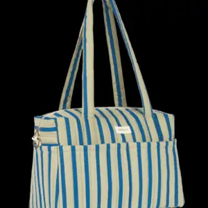 Stroller Bag Stories Limited - Green Blue Stripes - Nobodinoz