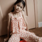 Summer Blouse - Cherry AOP - Petit Blush