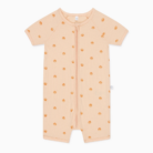 Summer Sleepsuit Rib Zip Up - Shell Print - Mori