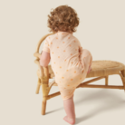 Summer Sleepsuit Rib Zip Up - Shell Print - Mori