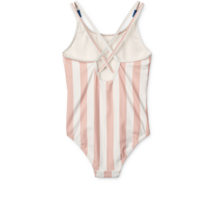 Suna Stripe Swimsuit - Stripe Sorbet rose / Creme de la creme - Liewood