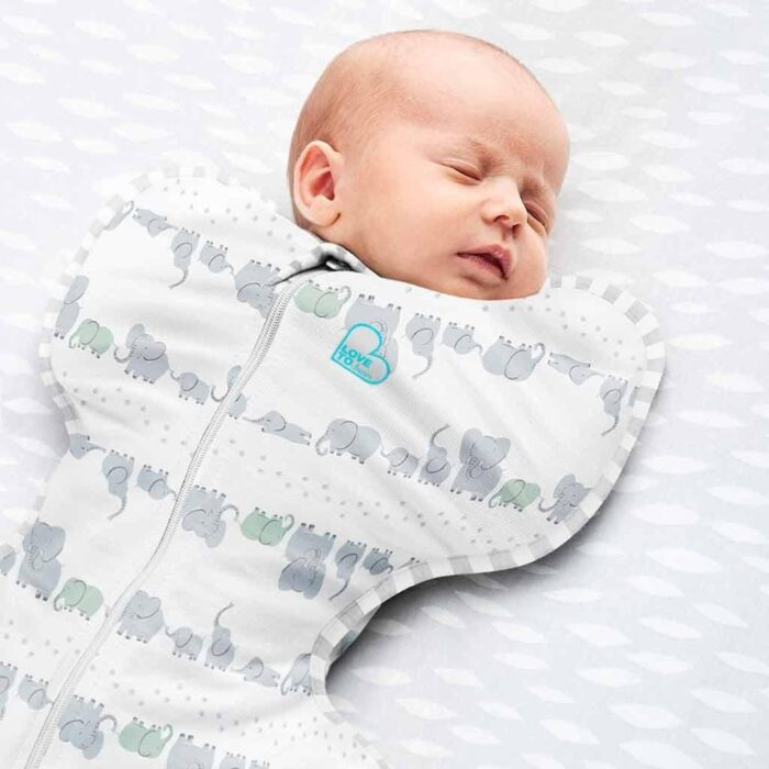 Swaddle Up inbakerslaapzak original 0.2 TOG Lite - Elephant - Love to Dream