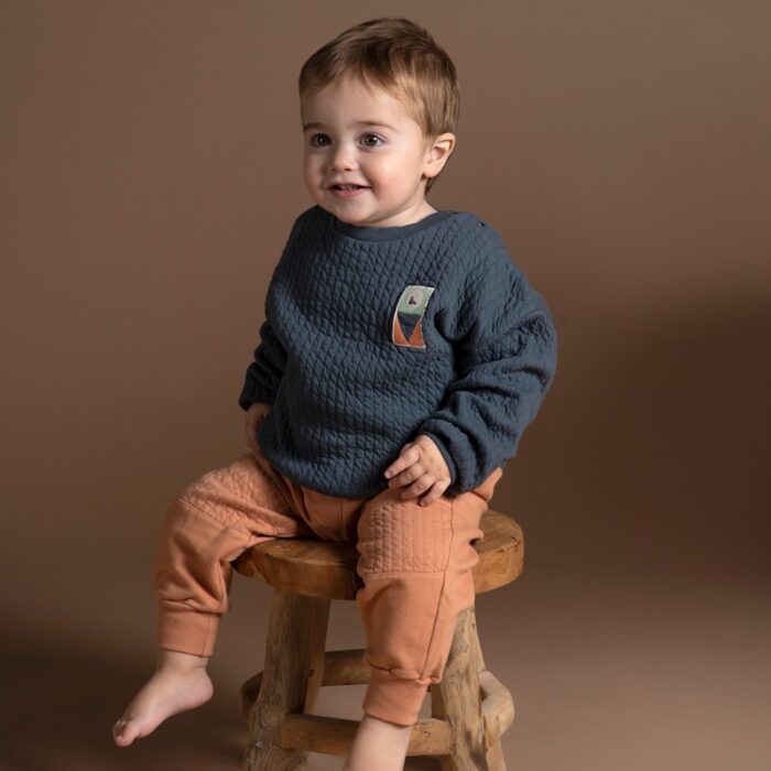 Sweater - Quilted Night Blue - Babyclic Sweater - Quilted Night Blue - Babyclic