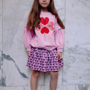 Sweater Four Hearts Pink - Daily Brat Sweater Four Hearts Pink - Daily Brat