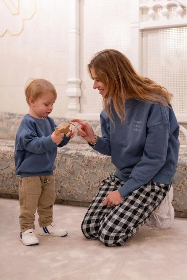 Sweater Mini - Petrol Blue - Elle & Rapha Sweater Mini - Petrol Blue - Elle & Rapha
