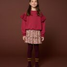 Sweater Ruffles - Garnet − Petit Blush