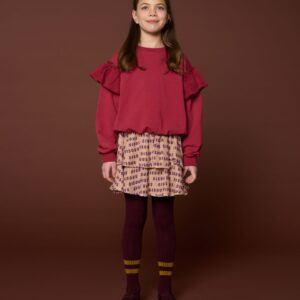Sweater Ruffles - Garnet − Petit Blush Sweater Ruffles - Garnet − Petit Blush