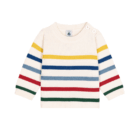 Sweatshirt - Marshmallow/Multico - Petit Bateau