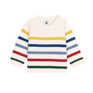 Sweatshirt - Marshmallow/Multico - Petit Bateau