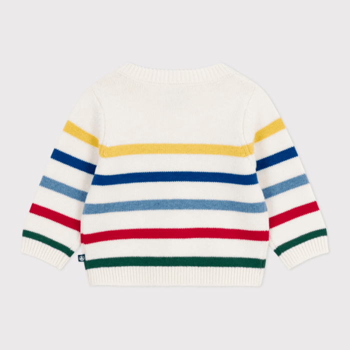 Sweatshirt - Marshmallow/Multico - Petit Bateau Sweatshirt - Marshmallow/Multico - Petit Bateau