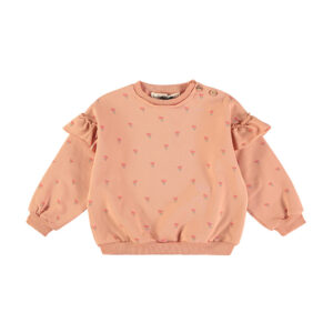 Sweatshirt - Poppies Apricot - Babyclic