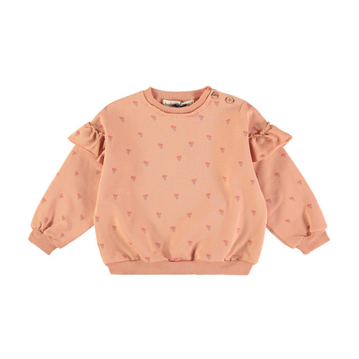 Sweatshirt - Poppies Apricot - Babyclic Sweatshirt - Poppies Apricot - Babyclic